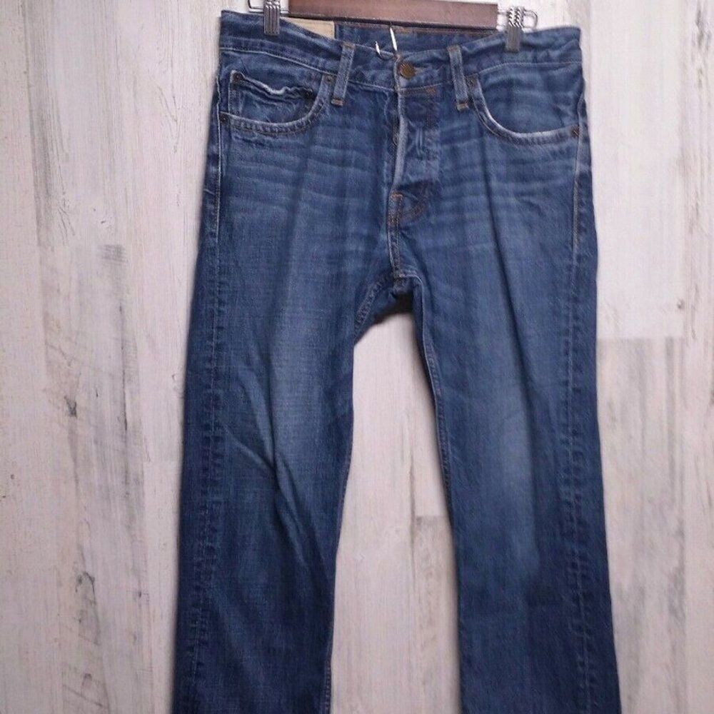HOLLISTER Palm Canyon Jeans 32x29 (Tag 30x30) Low Rise Skinny Button Fly
